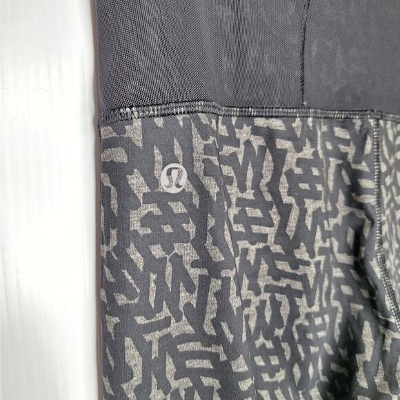 Lululemon Running In The City 7/8 Tight Full-On Luxtreme Heathered Net Pop 6 - Picture 10 of 15